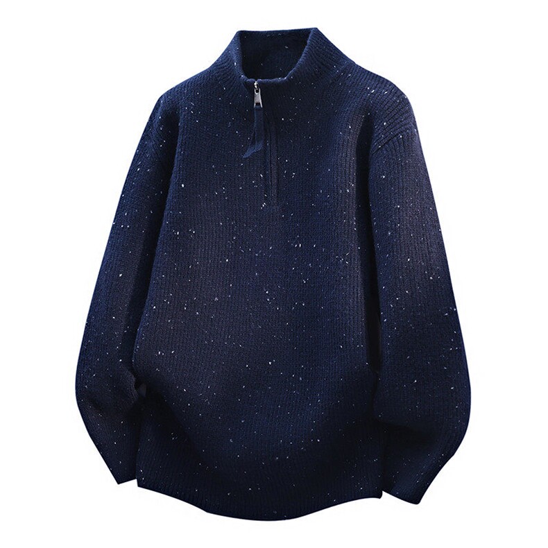 25625-特P62秋季时尚毛衣套头衫男半拉链针织衫满天星打底衫,男装T恤,电商D310B