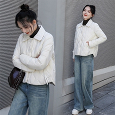 【现货】短款羽绒服女2024冬季新款时尚洋气减龄轻薄外套90白鸭绒，女装羽绒服，仟媚宠