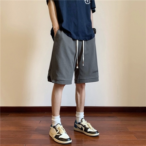 春夏新款字母压印开衩短裤M~5XL XZ604-DK400-P45控58图片