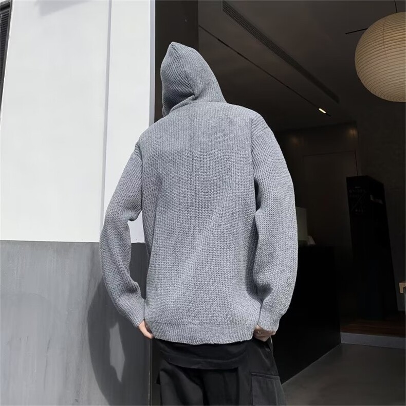 鹿毛绒美式圆领毛衣男慵懒风休闲针织衫M291P53,男装针织衫/毛衣,星座1116-2