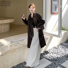 有货红色长款皮衣外套5221P165K238，女装皮衣，2C176