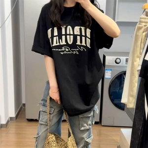 万针全刺绣工艺抖音得物高品质260克重磅纯棉双纱美式高街短袖T恤图片