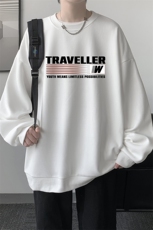 华夫格卫衣圆领卫衣男大码长袖t恤男外套HW76359-P30，男装卫衣，电商A040
