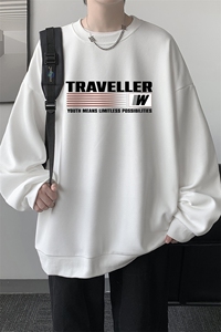 华夫格卫衣圆领卫衣男大码长袖t恤男外套 HW76359-P30图片
