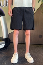 社会小伙夏季男士纯色休闲短裤薄款速干裤五分裤子男C208-6764，男装牛仔裤，电商C208