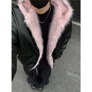 美式复古毛领座山雕棉服男冬季皮衣加厚外套棉袄新款棉衣p105图片