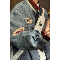 【有货】DJK8945-P85美式牛仔外套男贴布机车赛车服夹克上衣潮，男装夹克，星座603-2