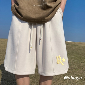 XZ616 夏季新款麂皮绒发泡R星休闲短裤五分裤 TY817 P45控55图片