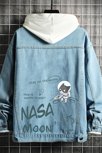 牛仔夹克男大码牛仔外套男茄克 NJ77187-P60 加绒款-P75图片