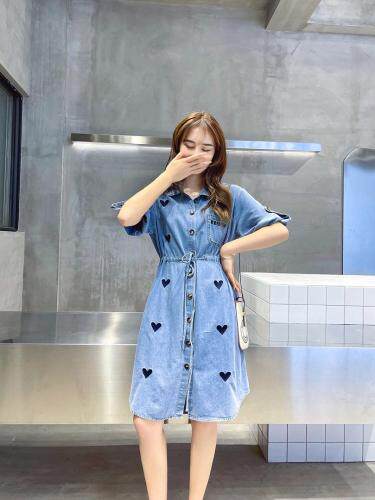 爱心牛仔裙，女装，依挺好