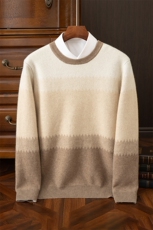 芝麻点渐变色男士羊绒衫商务休闲羊绒，男装羊绒套衫，鼎坤羊绒