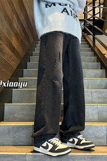 XZ616秋季新款复古设计感牛仔裤休闲长裤TY960P55控68，男装牛仔裤，星座512A（原616）