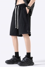 夏季新款冰丝垂感短裤无影墙休闲裤男免烫宽松凉感K23216-P35，男装休闲裤，星座717