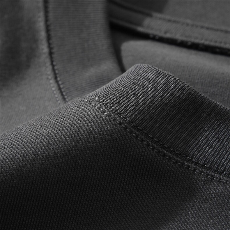 落肩重磅纯棉T恤班服文化衫印图logo圆领工作服5分袖团队衣服,男装T恤,电商B212（原钱塘6029）