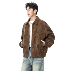 男装PU皮夹克简约宽松帅气时尚百搭休闲青年外套潮Q5550-P75，男装夹克，星座610（原A335）