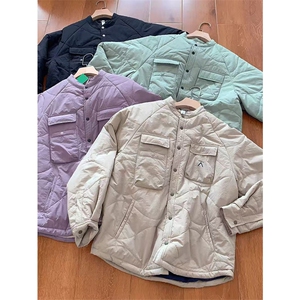 网图高品棉衣 防泼水绗缝压格棉服宽松廓形休闲外套男女A1039-P88图片