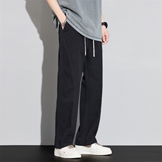 春夏季ins复古休闲裤男直筒宽松潮牌阔腿百搭痞帅长裤DY530-P50，男装休闲裤，电商A178-1