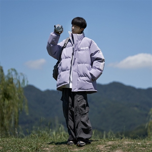 量大优可提供视频冬棉衣立领条纹HD019-1-MF5104-P75图片