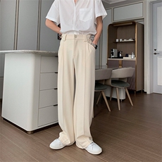 现货（量大价优)~春夏季冰丝垂感显瘦西装休闲微喇长裤K06013P45，男装西裤，星座1004（原星座815-3）