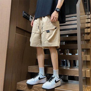 夏季加大加肥美式工装短裤男港风潮流凉感休闲五分裤YY2409-P38图片