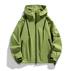 大货三防夹克多拉链冲锋衣宽松男外套DSA157B-JK1562-P60，男装夹克，电商A157B