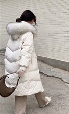 韩版大毛领羽绒服，女装羽绒服，POHIO葆伊