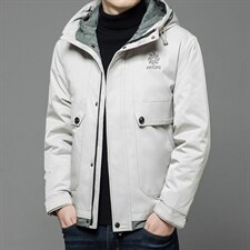 2023冬季新款中年男连帽羽绒服男外套白鸭绒爸爸装XXA7022-5-P335，男装羽绒服，电商B212（原钱塘6029）