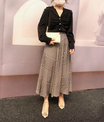 不规则长半裙，女装半身裙，NX