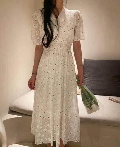 2079天丝小雏菊连衣裙，女装连衣裙，Mu Mu