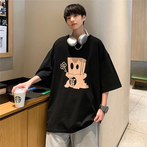春夏新款纸袋恐龙可爱印花短袖宽松 M~5XL XZ604-DT219-P25控39图片