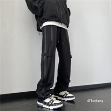 美式机能风潮流冲锋裤防水拉链宽松休闲裤B315-K23436-特p40控78，男装休闲裤，电商B315