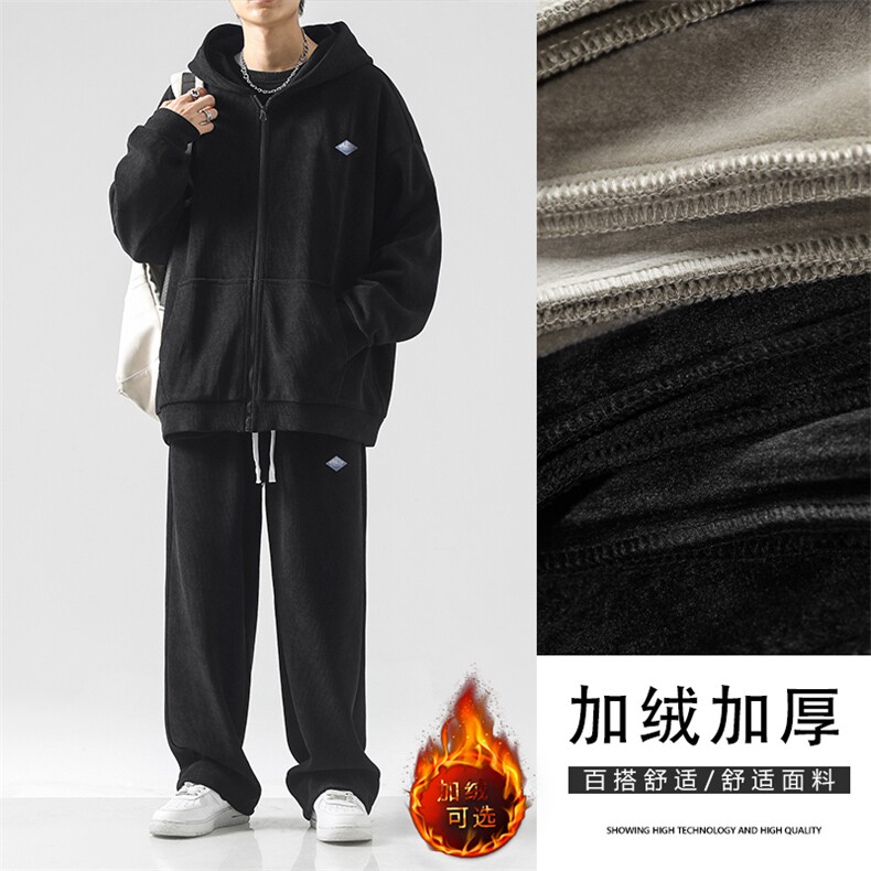 加绒重磅潮牌男士秋冬季新款三件套SJT862-特批176加绒特批206,男装休闲套装,星座718