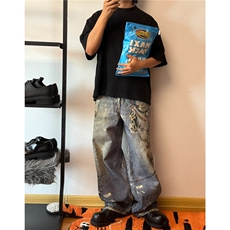 【套图6】903-AK91-特P70【98】S-3XL印花牛仔裤！，男装牛仔裤，星座903