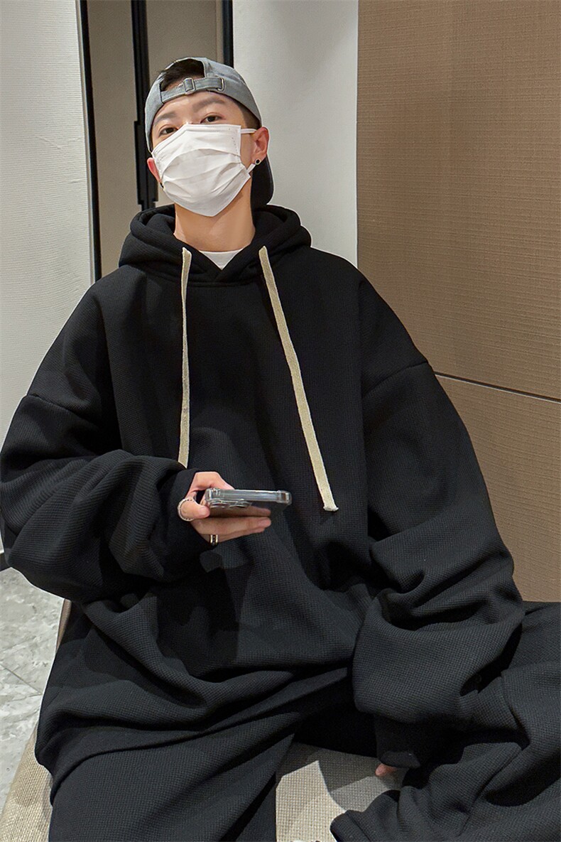 8XL-M羊羔绒卫衣套装男裤子两件套加肥加大码TZ301-P120控148,男装休闲套装,电商D206-1