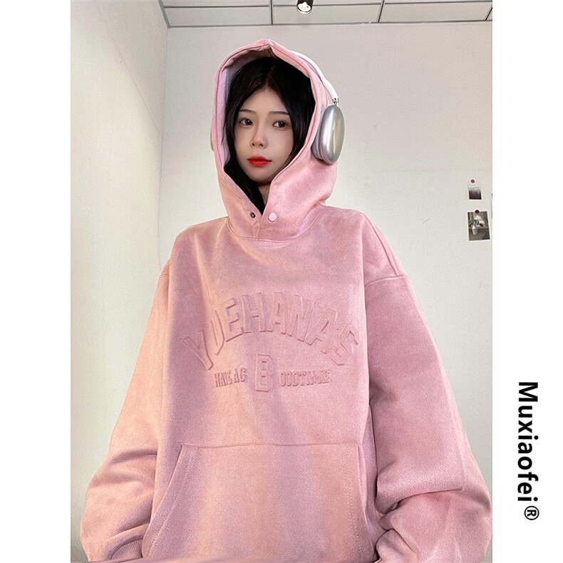 抖音供货、重磅显瘦卫衣秋连帽宽松D223A-DY-LPWY716-特p60图片