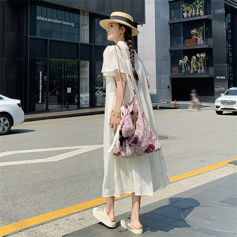 【新款现货】法式重工刺绣连衣裙088-6628P115K168,女装连衣裙,2C088
