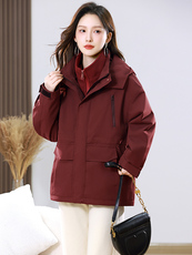 2025年冬季新款保暖时尚简约冲锋衣套装现货，女装派克服，婷思杰（原婷想服饰）