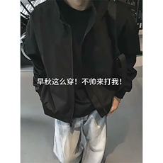 26春装新款美拉德立领飞行夹克boxy廓形休闲百搭外套上衣JK6500，男装夹克，电商A486