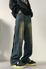 美式高街牛仔裤男女潮牌个性显高休闲裤N1044/P5878，男装牛仔裤，电商D202