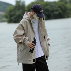 M-5XL男女防水黑色冲锋衣外套户外机能工装夹克爬山服JK602-P75，男装夹克，电商B327