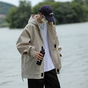 M-5XL男女防水黑色冲锋衣外套户外机能工装夹克爬山服 JK602-P75图片