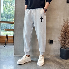 社会精神小伙裤子男秋潮牌ins运动束脚九分裤K8592-P45控78，男装休闲裤，星座210-3