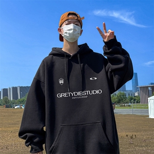 抖音得物供货 可提供视频 秋冬重磅美式宽松连帽卫衣DL2305图片