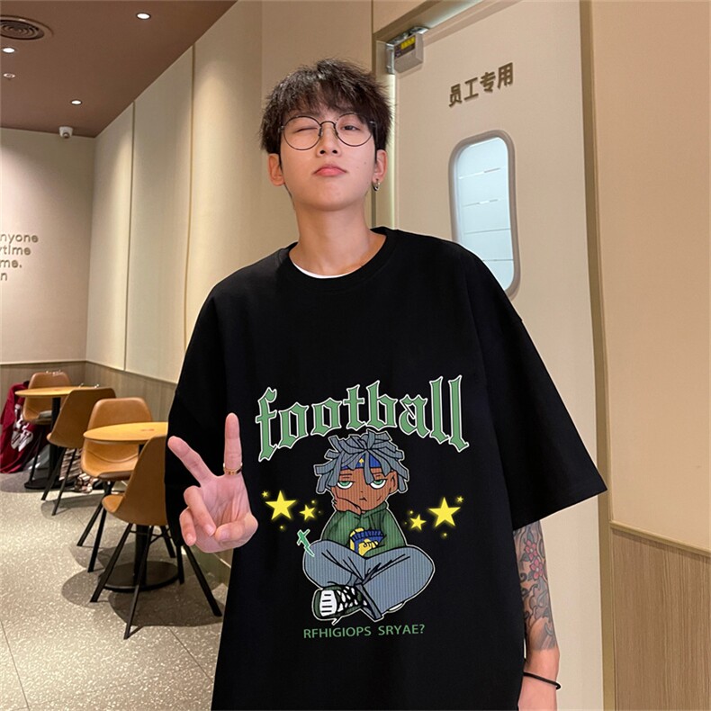特P19控38230g重磅纯棉港风短袖t恤男DT3136,男装T恤,电商B370