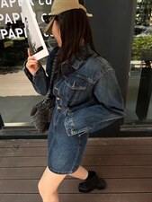 牛仔连衣裙，女装连衣裙，肆尔