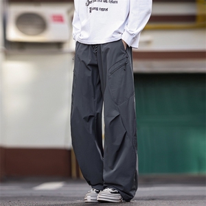 春季新款现货男女同款直筒休闲裤DSA157B-K2602-P50图片