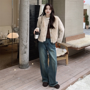 现货 2025新款仿皮草外套气质毛绒女外套2C212-G12-P175-K258图片