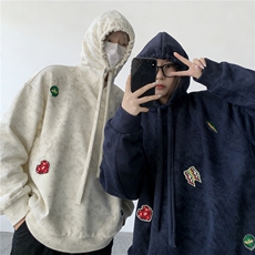 WY10203-特P45加绒特P50美式重磅刺绣贴标连帽卫衣大码上衣男，男装卫衣，电商A059