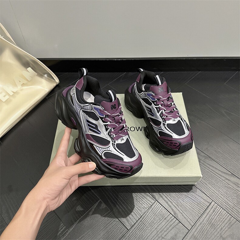 老爹鞋女ins潮2023秋冬季新款撞色百搭时尚休闲运动学生女,女鞋休闲鞋,电商A223