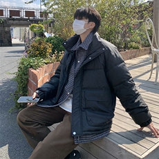 B266-C101-P13823冬新款宽松休闲潮流假两件外套棉衣，男装棉衣，星座B257-1